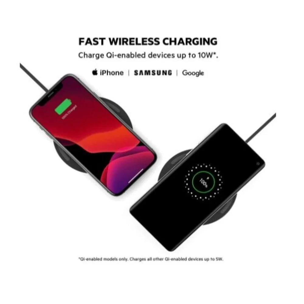 Belkin Quick Charge Wireless Charging Pad 10W Qi-Certified  Charger